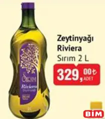 SIRIM ZEYTİNYAĞI RİVİERA 2 L